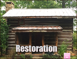 Historic Log Cabin Restoration  Westmoreland County, Virginia