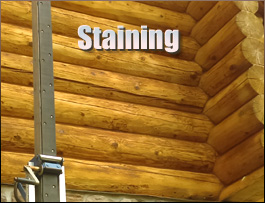  Westmoreland County, Virginia Log Home Staining